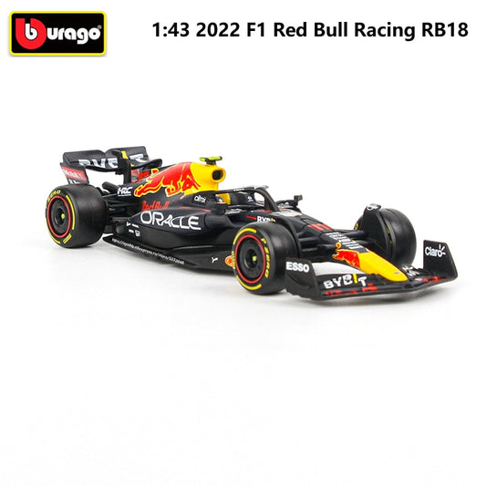 2022 Bburago RB18 Diecast 1:43 Car Red Bull Racing F1 Car Infiniti Racing Model Alloy Toy Formulaed One Car Collection Kid Gift